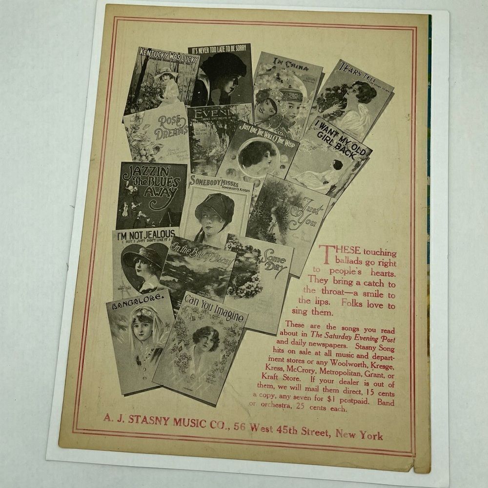 I’m Forever Thinking of You Illustrated by Rolf Armstrong 1919 Sheet Music - Picture 5 of 16